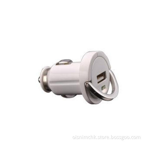 White Matte portable 1200 Ma CA40 1.2A Micro Usb Car Charg